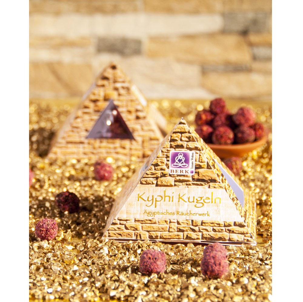 KYPHI PIRAMIS - Kyphi golyók 25 g ( HS-111 ) - Florasense Mennyei édes, balzsamos illat - nyugtató, harmonizáló, álomba ringató tradicionális egyiptomi keverék estére